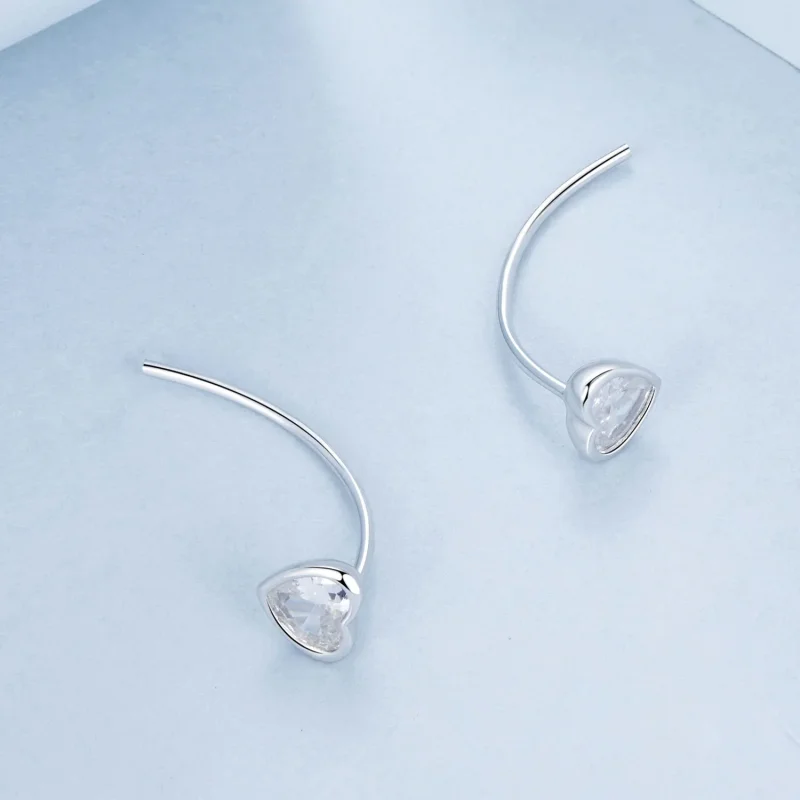 (bilde for) PANDORA Style Heart øredobber - BSE1003 - Vis 4