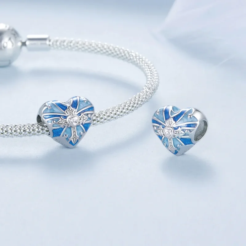 (bilde for) PANDORA Style Hjerteformet korssjarm - BSC1024 - Vis 4