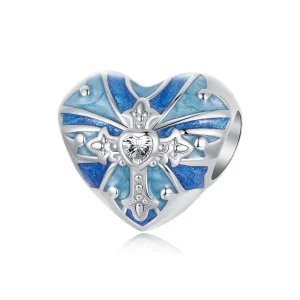 (bilde for) PANDORA Style Hjerteformet korssjarm - BSC1024