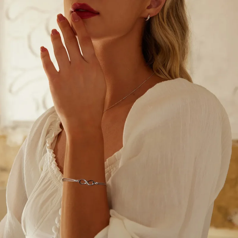 (bilde for) PANDORA Style Infinity-symbolarmbånd - SCB279 - Vis 6