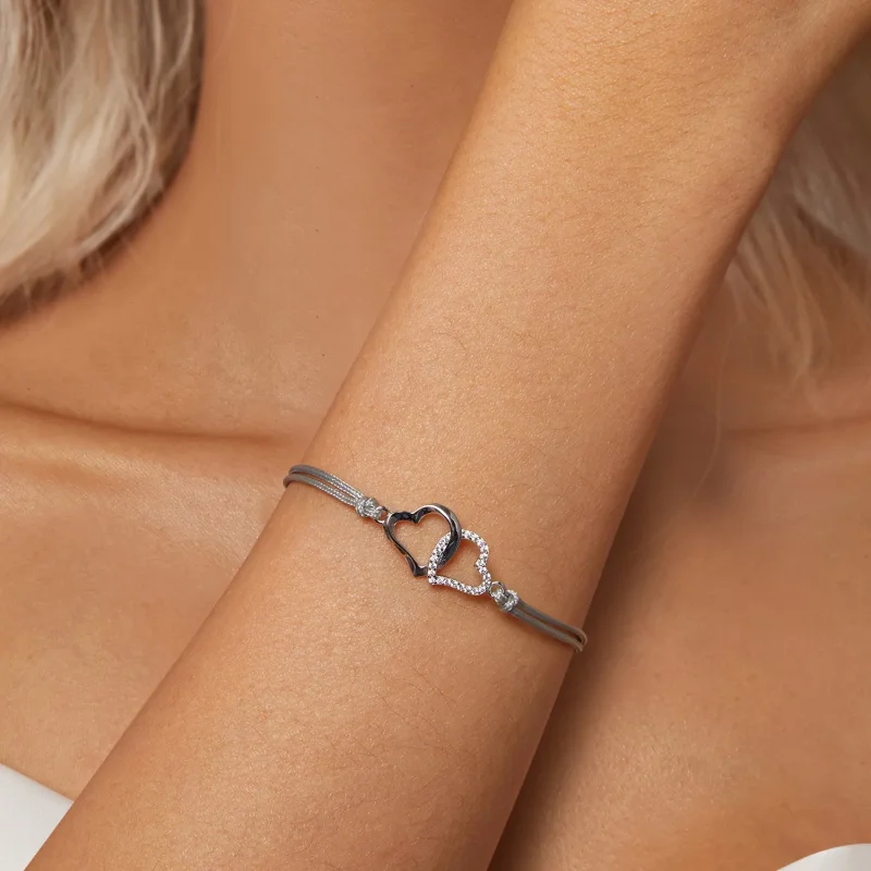 (bilde for) PANDORA Style Interlocking Hearts Armbånd - SCB274 - Vis 6