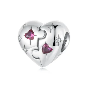 (bilde for) PANDORA Style Jigsaw hjerte sjarm - SCC2775