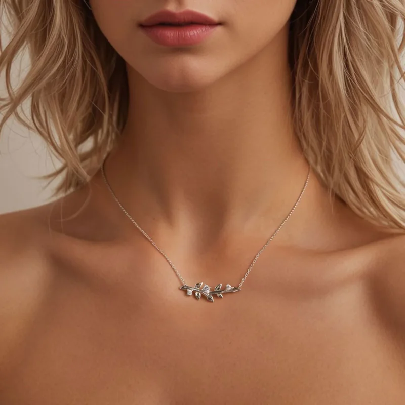 (bilde for) PANDORA Style Leaf Halskjede - BSN391 - Vis 6