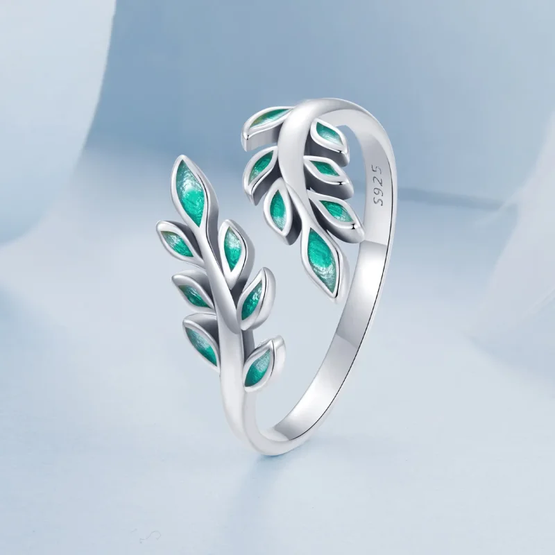 (bilde for) PANDORA Style Leaf Open Ring - BSR542-E - Vis 2