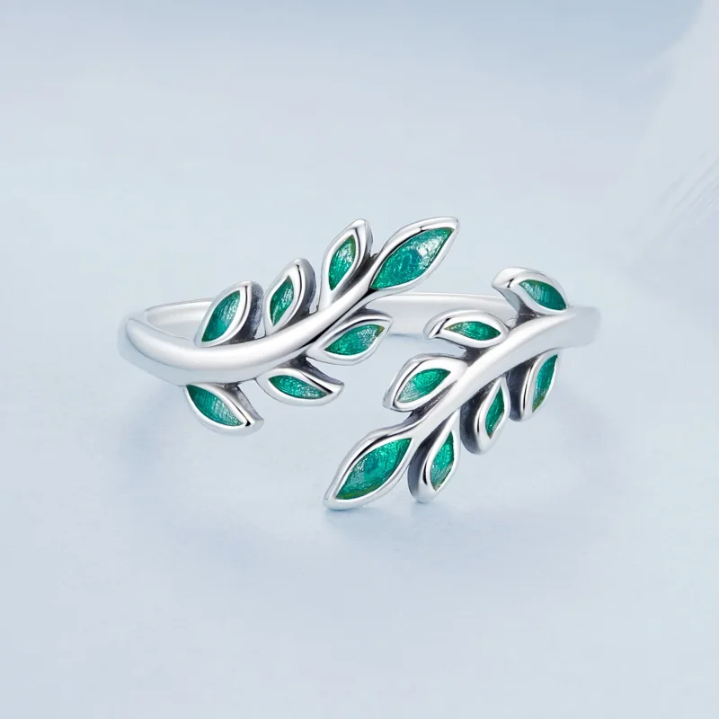 (bilde for) PANDORA Style Leaf Open Ring - BSR542-E - Vis 4