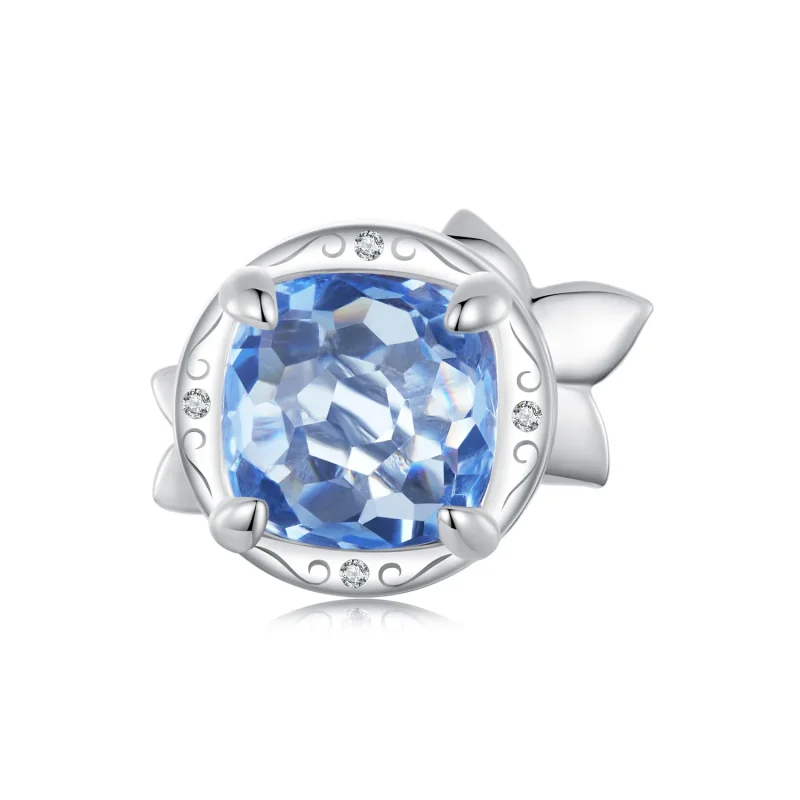 (bilde for) PANDORA Style Liten delphinium blomst sjarm - BSC1029 - Vis 2