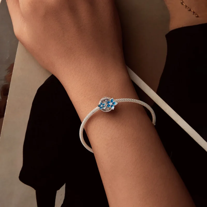 (bilde for) PANDORA Style Liten delphinium blomst sjarm - BSC1029 - Vis 6