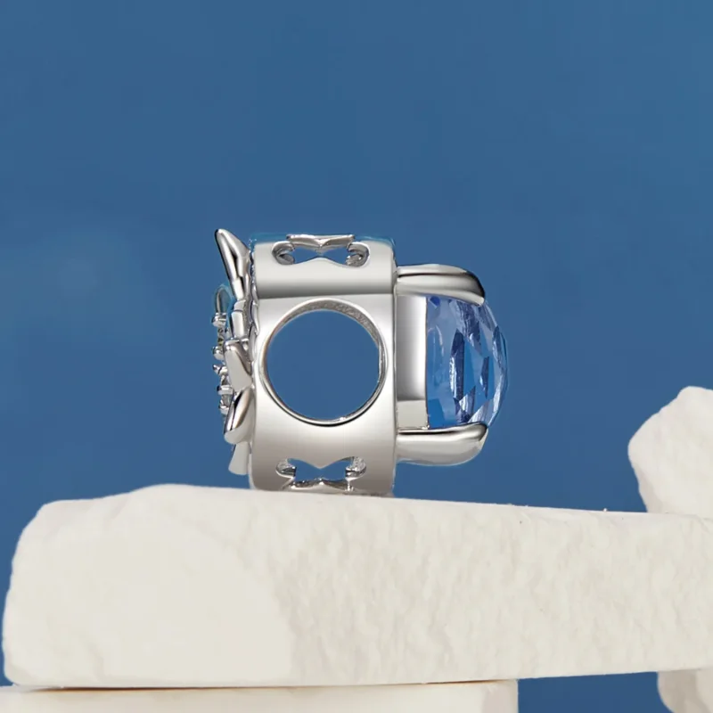 (bilde for) PANDORA Style Liten delphinium blomst sjarm - BSC1029 - Vis 9