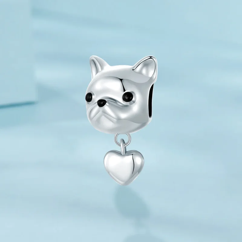 (bilde for) PANDORA Style Love French Bulldog Dangle - SCC2767 - Vis 2