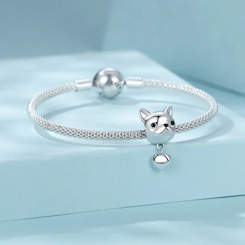 (bilde for) PANDORA Style Love French Bulldog Dangle - SCC2767 - Vis 4