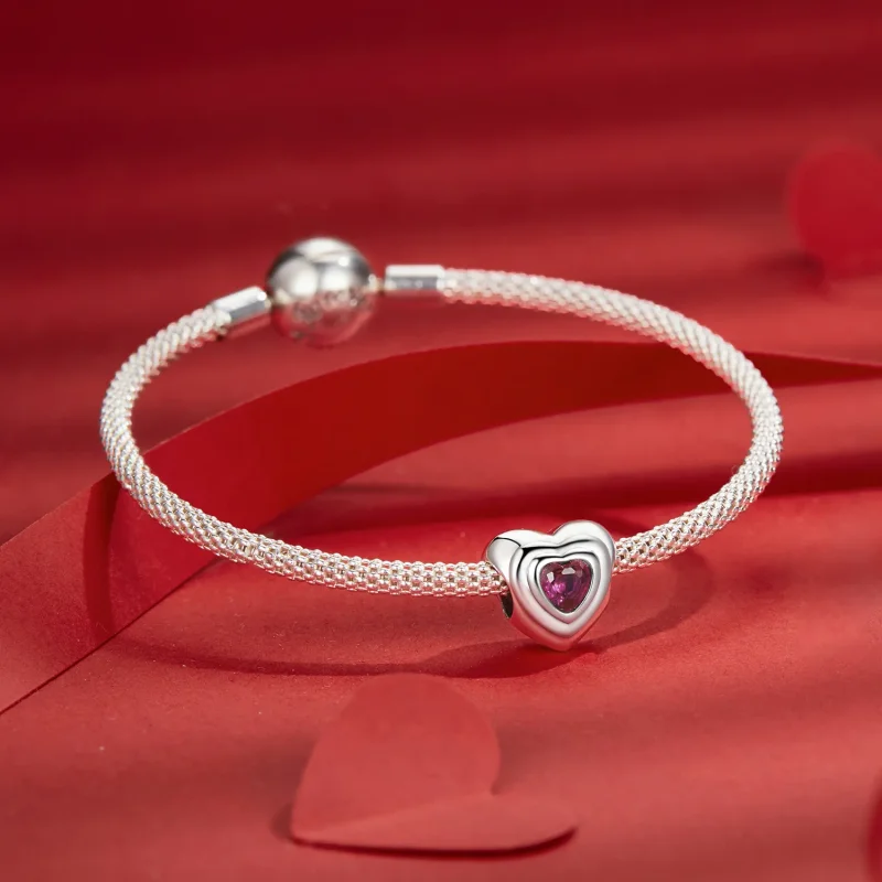 (bilde for) PANDORA Style Love Heart Klassisk Halo sjarm - SCC2776 - Vis 5