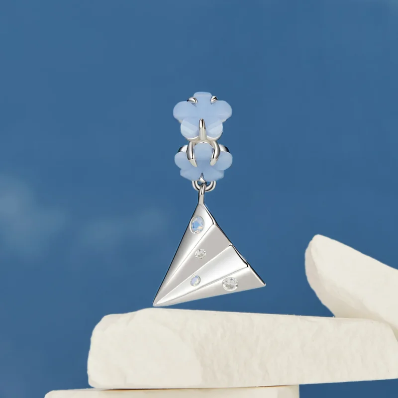 (bilde for) PANDORA Style Paper Plane Pendant - BSC1027 - Vis 2