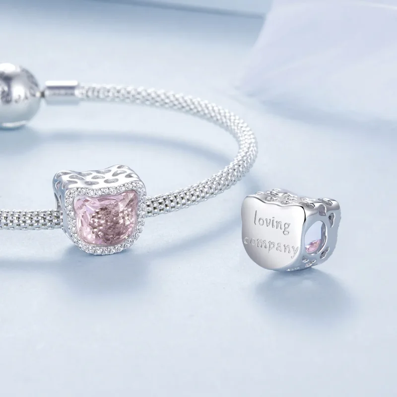 (bilde for) PANDORA Style Pink Cat sjarm - BSC1020 - Vis 4