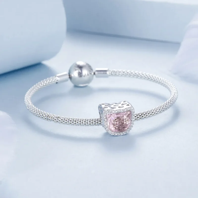 (bilde for) PANDORA Style Pink Cat sjarm - BSC1020 - Vis 5