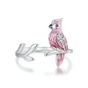 (bilde for) PANDORA Style Pink Parrot Open Ring - BSR551-E