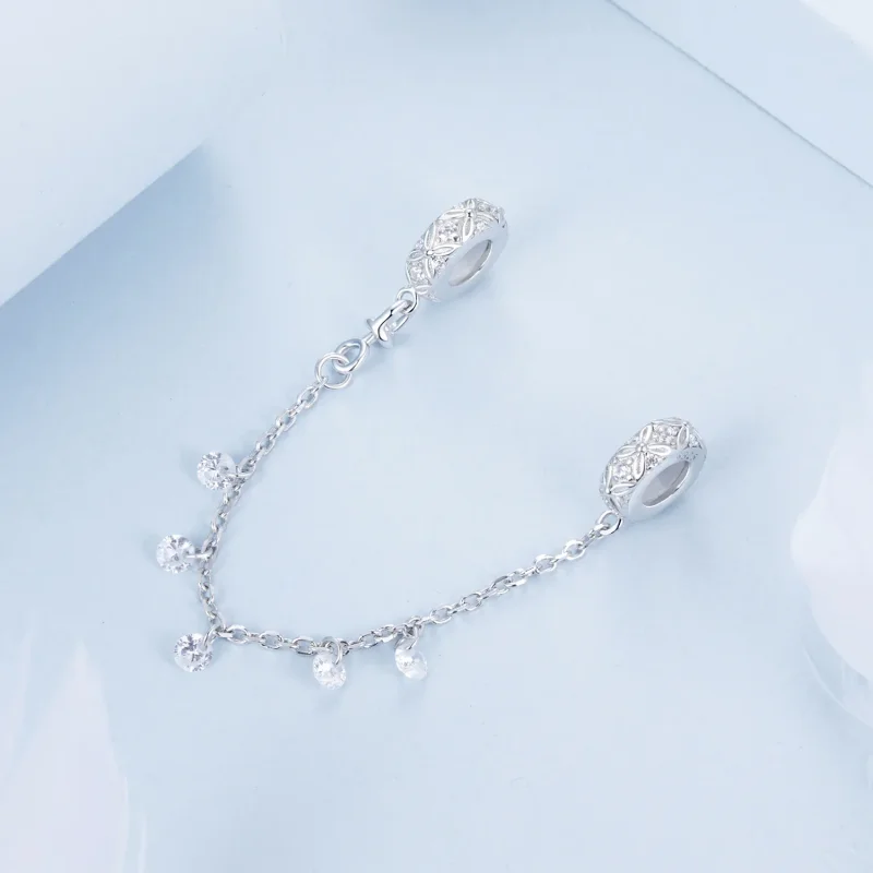 (bilde for) PANDORA Style Preget silikon sikkerhetskjede - BSC1012 - Vis 2