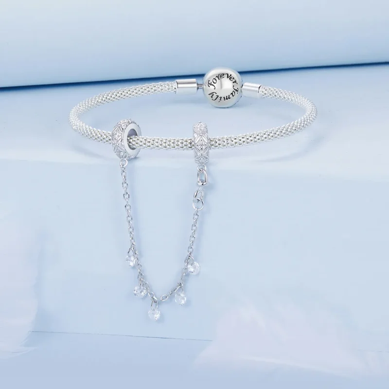 (bilde for) PANDORA Style Preget silikon sikkerhetskjede - BSC1012 - Vis 3
