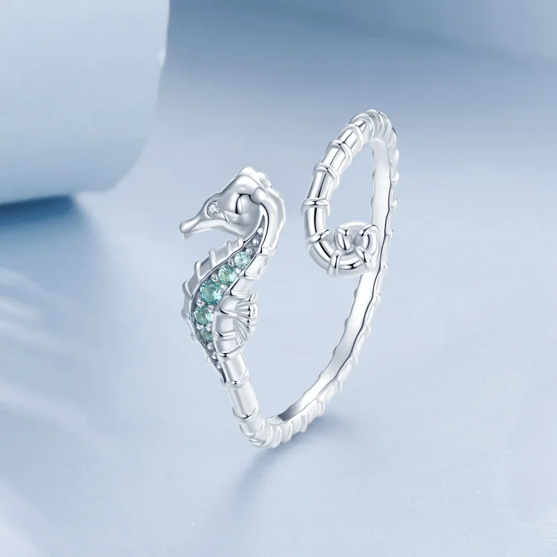 (bilde for) PANDORA Style Seahorse Open Ring - BSR559-E - Vis 2