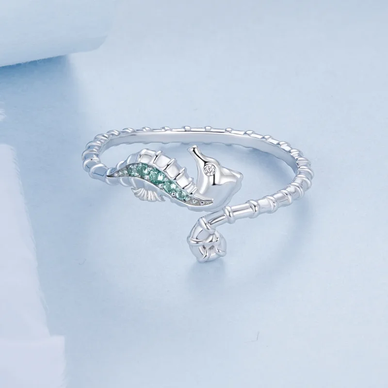 (bilde for) PANDORA Style Seahorse Open Ring - BSR559-E - Vis 3