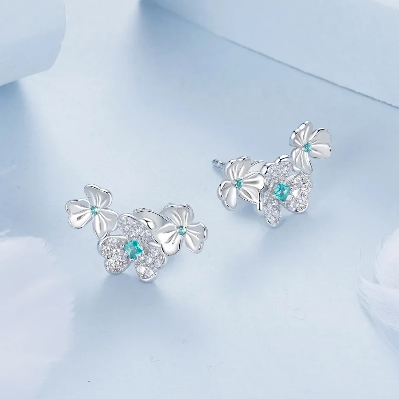 (bilde for) PANDORA Style Shamrock øredobber - BSE1026 - Vis 3