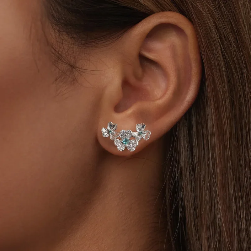 (bilde for) PANDORA Style Shamrock øredobber - BSE1026 - Vis 6