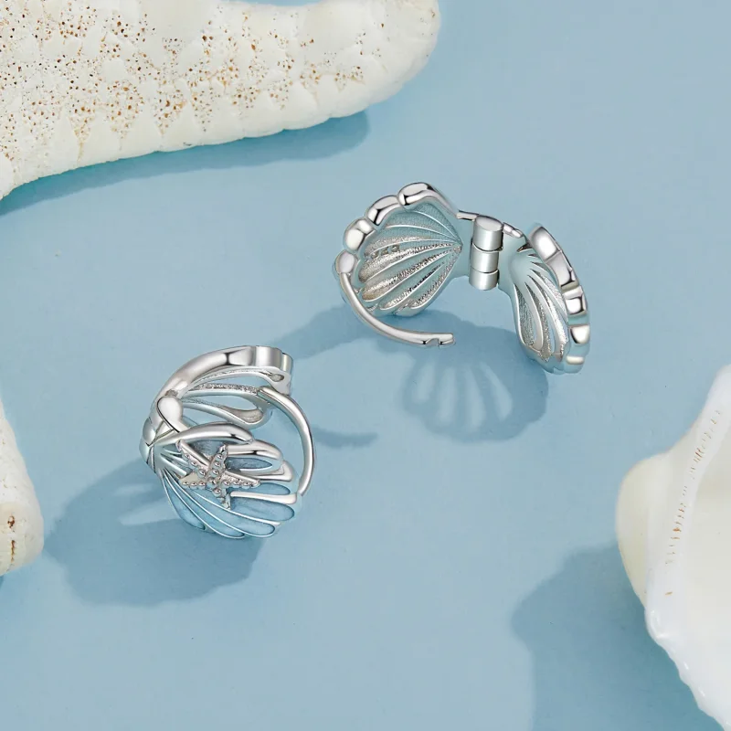 (bilde for) PANDORA Style Shell øredobber - BSE1011 - Vis 4