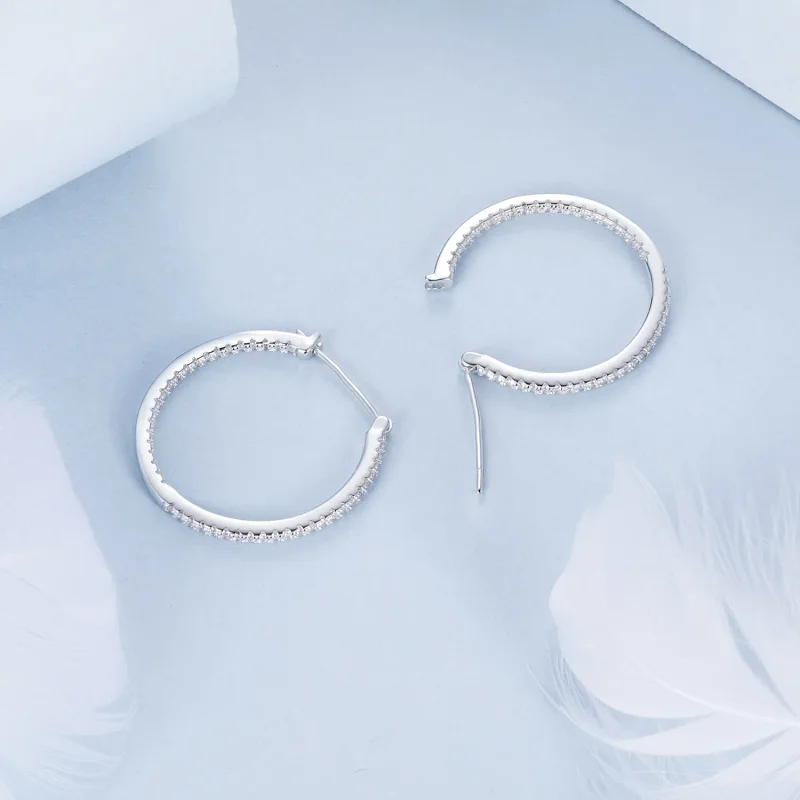(bilde for) PANDORA Style Skinnende øredobber - BSE1023-L - Vis 4