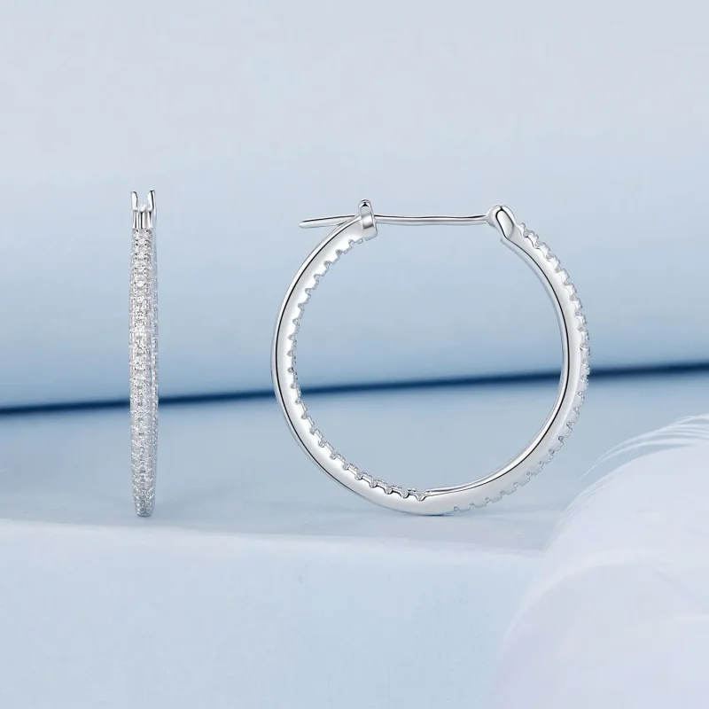 (bilde for) PANDORA Style skinnende øredobber - BSE1023-M - Vis 2