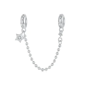 (bilde for) PANDORA Style Star and Moon Bead Safety Chain - SCC2840
