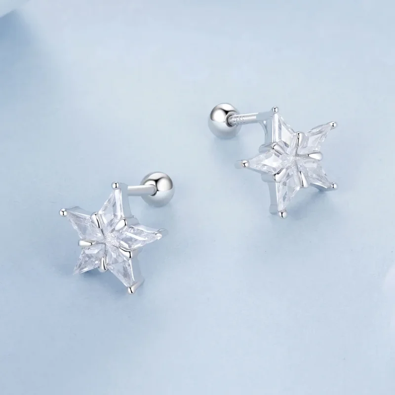(bilde for) PANDORA Style Star glitrende øredobber - BSE1009 - Vis 3
