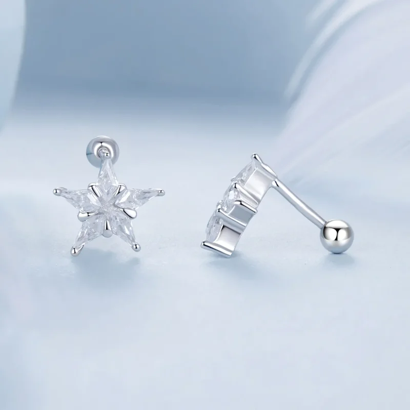 (bilde for) PANDORA Style Star glitrende øredobber - BSE1009 - Vis 4