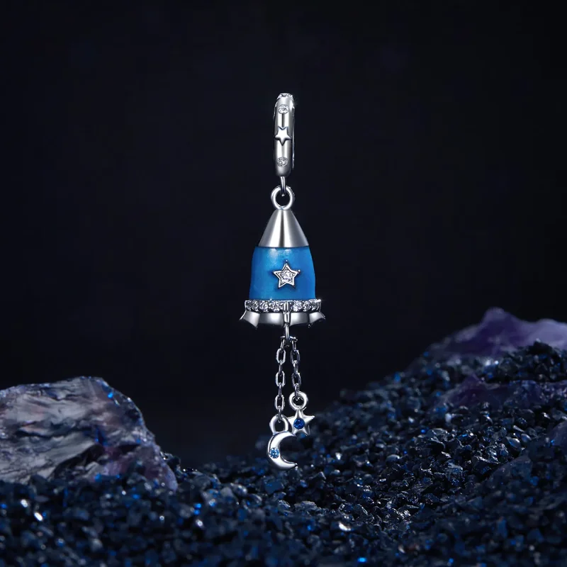 (bilde for) PANDORA Style Star Moon Rocket Pendant - SCC2788 - Vis 2