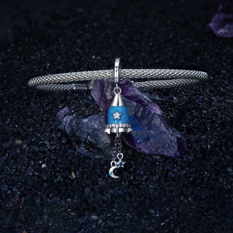 (bilde for) PANDORA Style Star Moon Rocket Pendant - SCC2788 - Vis 3