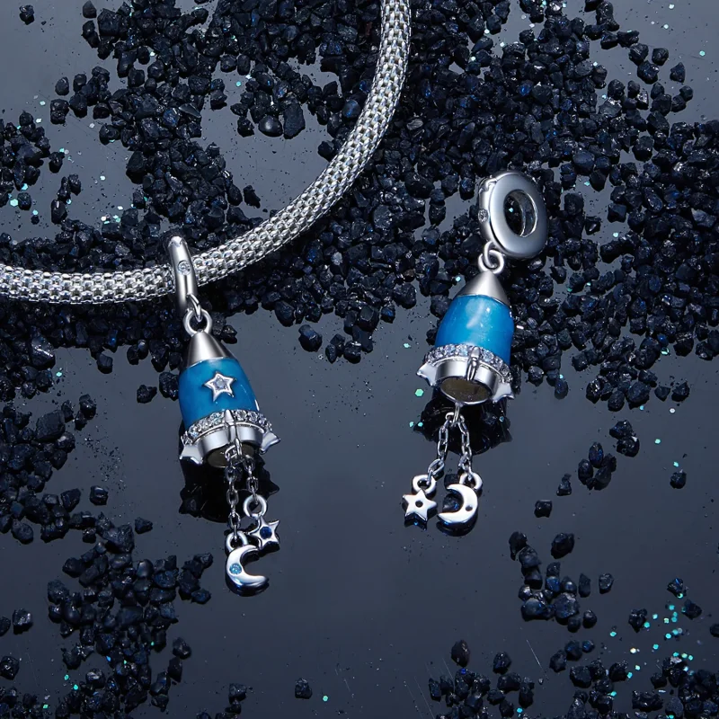 (bilde for) PANDORA Style Star Moon Rocket Pendant - SCC2788 - Vis 4