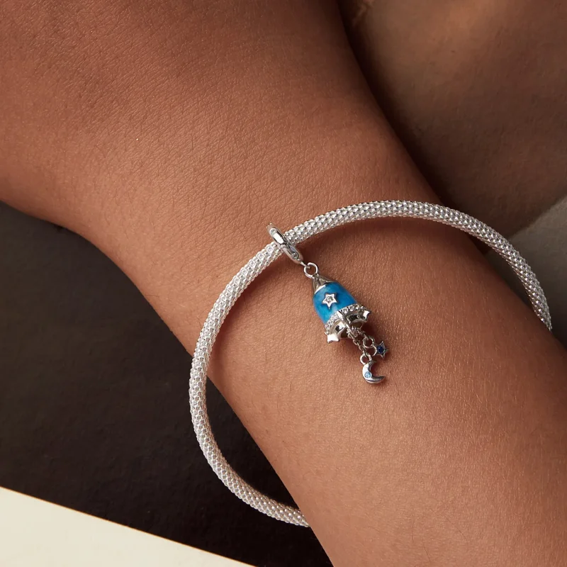 (bilde for) PANDORA Style Star Moon Rocket Pendant - SCC2788 - Vis 6