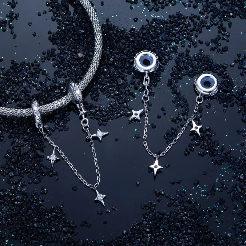 (bilde for) PANDORA Style Starburst sikkerhetskjede - SCC2789 - Vis 4