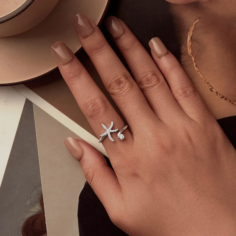 (bilde for) PANDORA Style Starfish Open Ring - BSR560-E - Vis 4