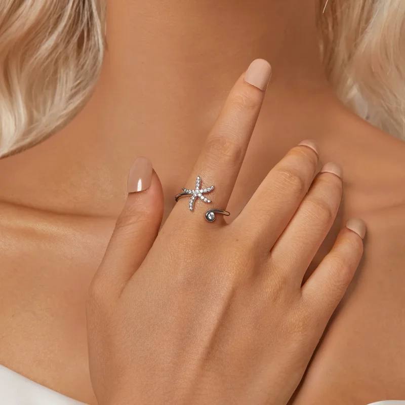 (bilde for) PANDORA Style Starfish Open Ring - BSR560-E - Vis 6
