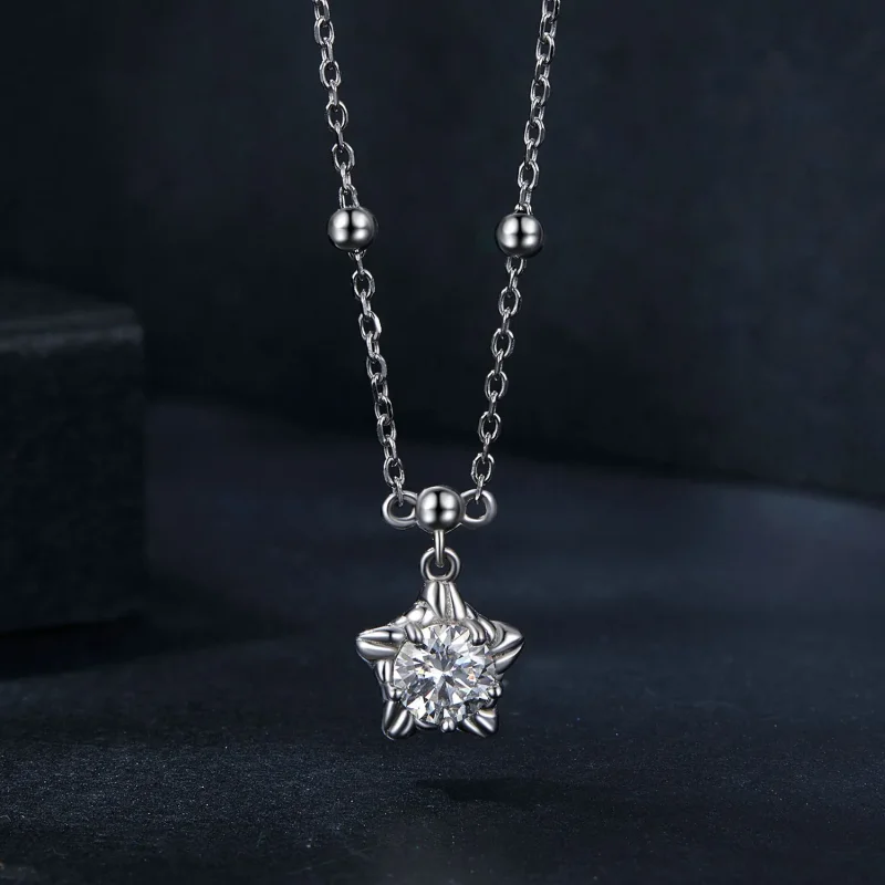 (bilde for) PANDORA Style Starlight 0,5 karat halskjede (med ett sertifikat) - MSN036 - Vis 3