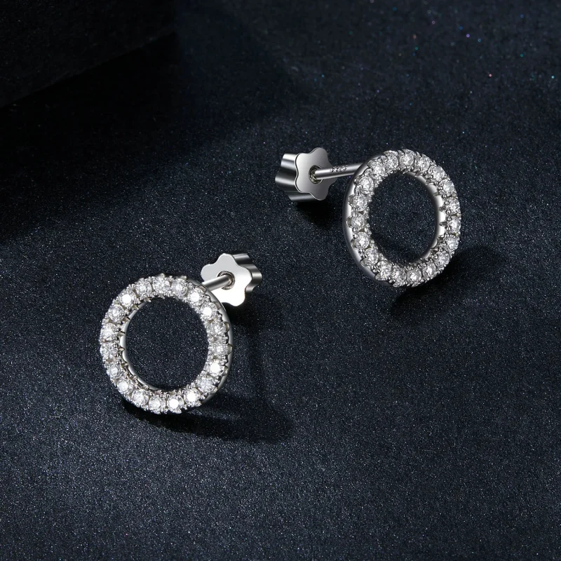 (bilde for) PANDORA Style Starry Night Moissanite 0,013ct øredobber (to sertifikater) - MSE0 - Vis 3