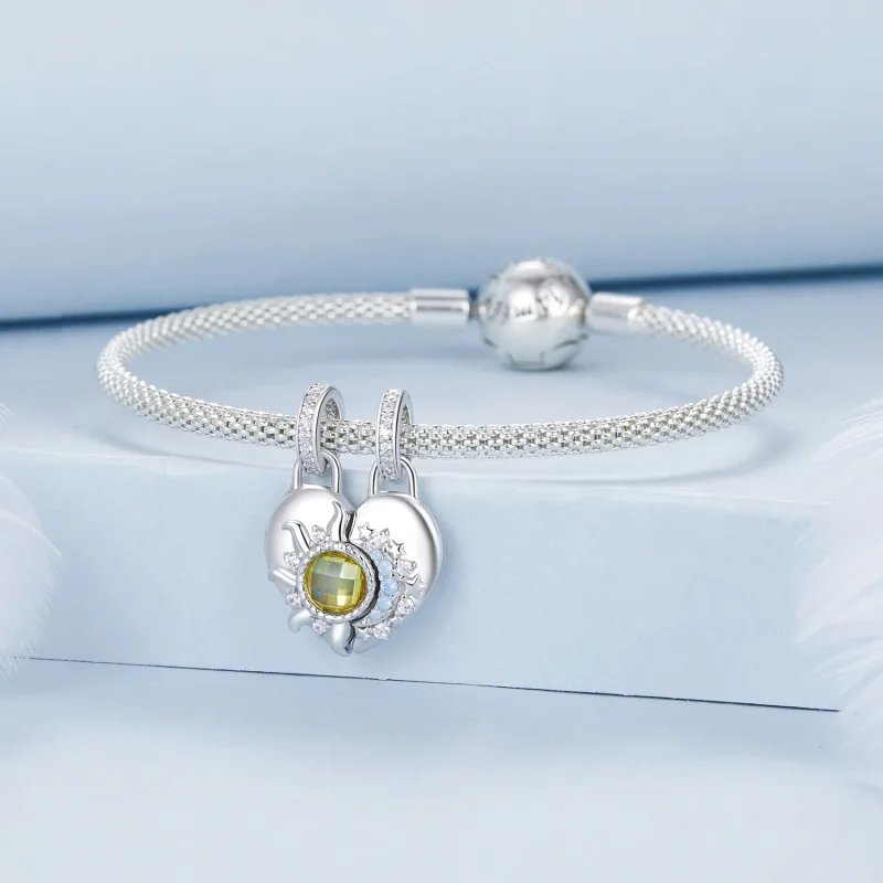 (bilde for) PANDORA Style Sun and Moon Love Pendant - BSC1034 - Vis 6