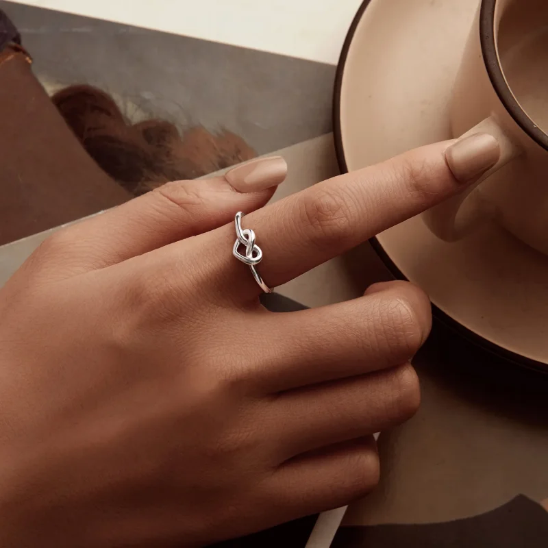 (bilde for) PANDORA Style Tangled Heart Åpen Ring - BSR565-E - Vis 5