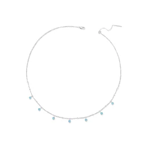 (bilde for) PANDORA Style turkis halskjede - BSN388