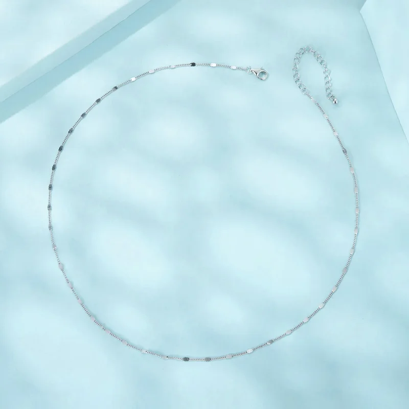 (bilde for) PANDORA Style Utsøkt glitrende basic halskjede - SCA030 - Vis 3