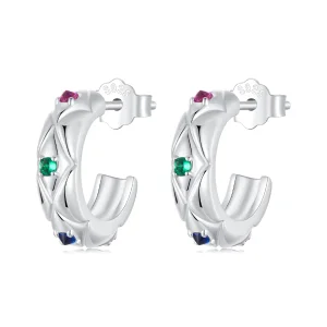 (bilde for) PANDORA Style Vintage øredobber med diamantmønster - BSE1032