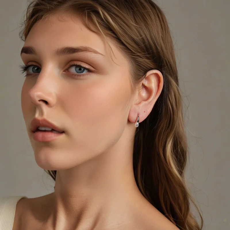 (bilde for) PANDORA-stil Dråpeperleøredobber - BSE1054 - Vis 8