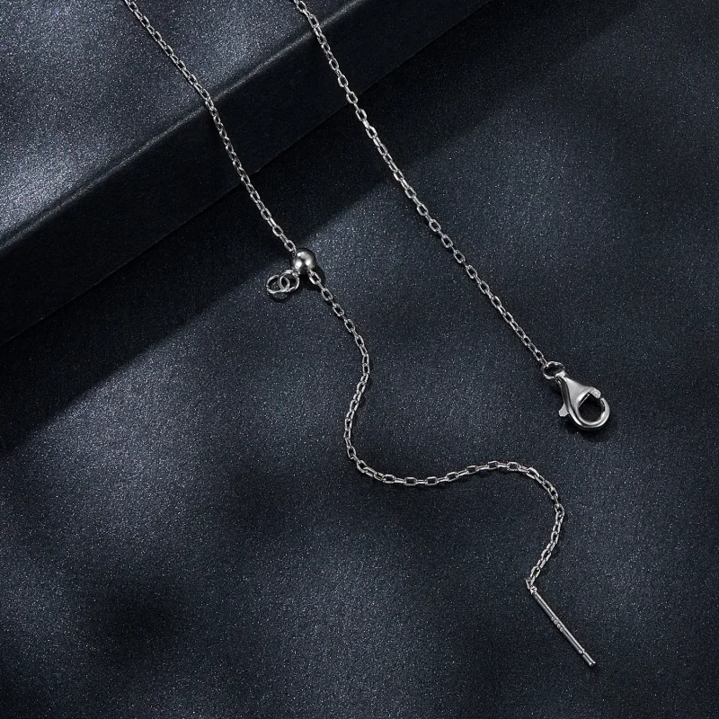 (bilde for) PANDORA Style 0,5 karat Moissanite dråpekjede (med ett sertifikat) - MSN037 - Vis 4