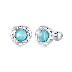 (bilde for) PANDORA Style Amazonite øredobber - BSE1056
