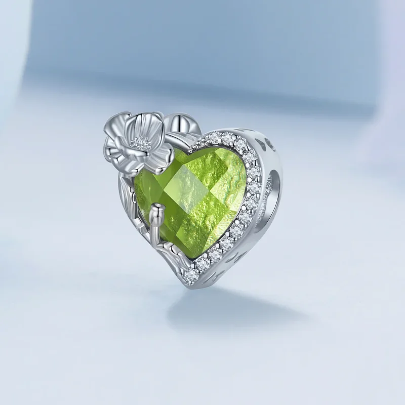 (bilde for) PANDORA Style August birthstone hjerte sjarm - BSC660-8 - Vis 2