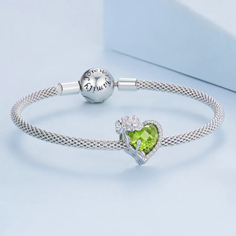 (bilde for) PANDORA Style August birthstone hjerte sjarm - BSC660-8 - Vis 4
